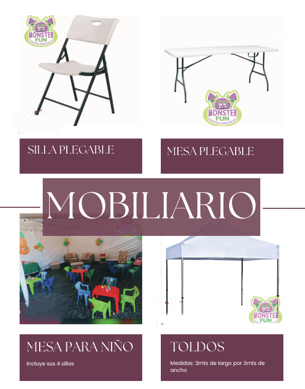 Mobiliario para eventos
